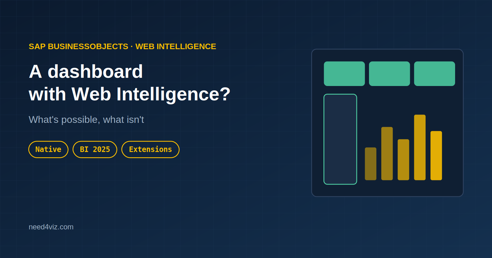 Can Webi Build a Real Dashboard